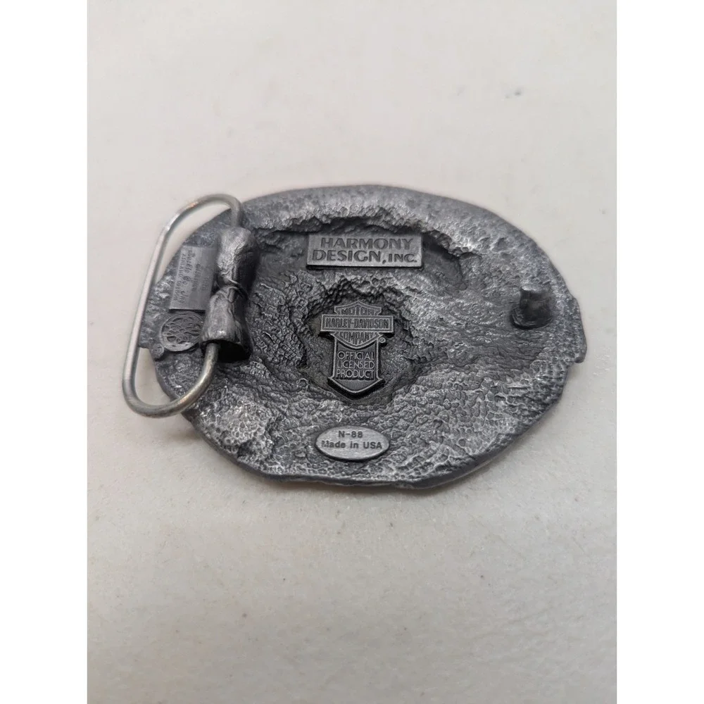 Vtg 1991 Harley-Davidson Belt Buckle Official Licensed Siskiyou N-88 Eagle USA